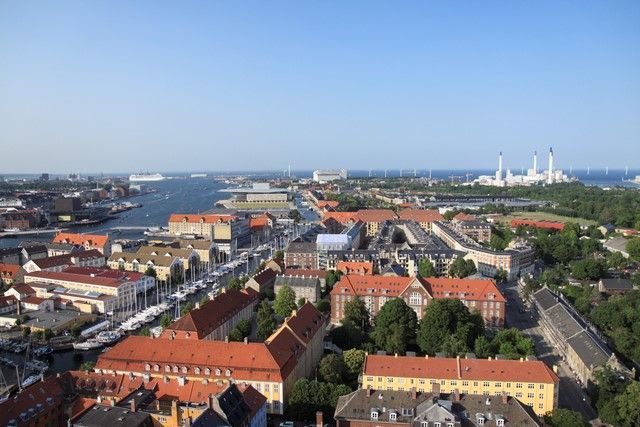 Vistas desde la Iglesia de Nuestro Salvador en Copenhague